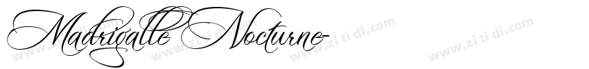 Madrigalle Nocturne字体转换